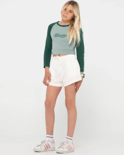 Rusty Alannah Lounge Linen Short Girls | Kids Bottoms