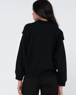 Rusty Alpine House Oversize Crew Neck Fleece | Womens Hoodies & Fleece