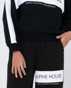 Rusty Alpine House Oversize Crew Neck Fleece | Womens Hoodies & Fleece