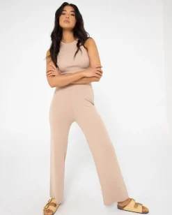 Rusty Amelia High Waisted Wide Leg Knit Pant | Womens Pants