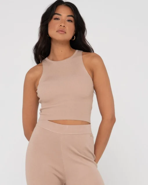 Rusty Amelia Knit Tank | Womens Tees & Tanks