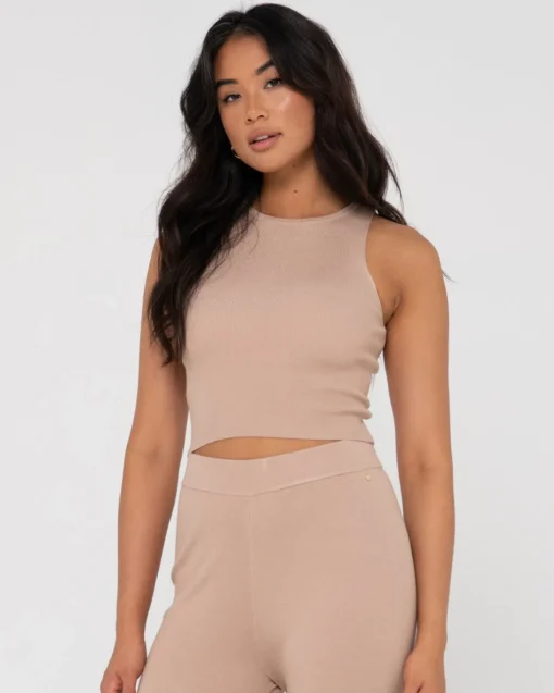 Rusty Amelia Knit Tank | Womens Tees & Tanks
