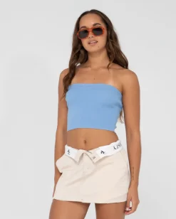 Rusty Amelia Strapless Knit Crop Top | Womens Fashion Tops