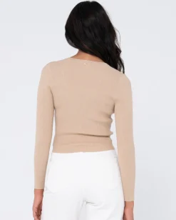 Rusty Avalon Long Sleeve Cardigan Knit Top | Womens Fashion Tops
