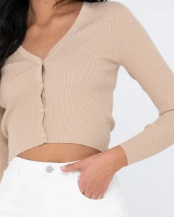 Rusty Avalon Long Sleeve Cardigan Knit Top | Womens Fashion Tops