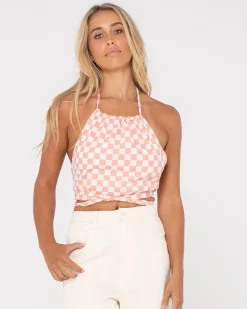 Rusty Bad Habits Halter Neck Top | Womens Fashion Tops