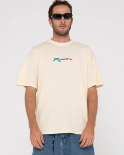 Rusty Before Crowds All In Oversized Graphic Tee | Mens Tees
