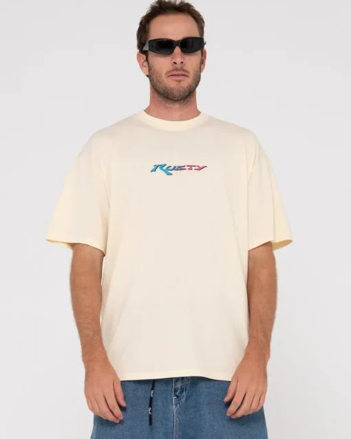 Rusty Before Crowds All In Oversized Graphic Tee | Mens Tees