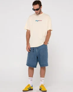 Rusty Before Crowds All In Oversized Graphic Tee | Mens Tees