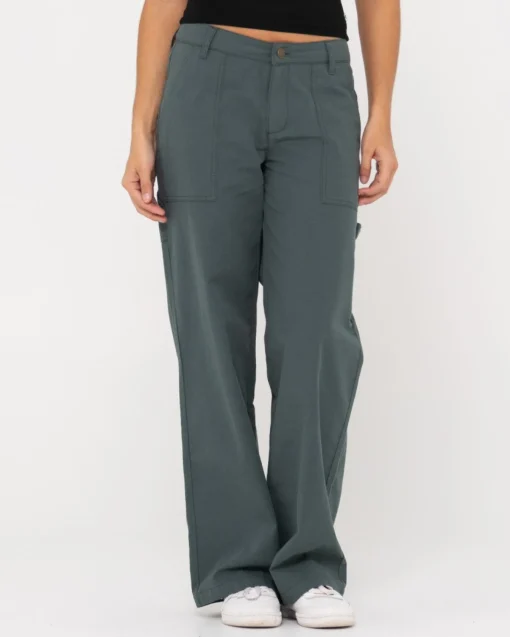 Rusty Billie Low Rise Carpenter Ripstop Pant | Womens Pants
