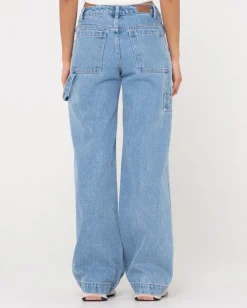 Rusty Billie Low Rise Denim Carpenter Jean | Womens Pants