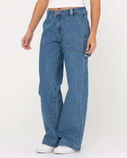 Rusty Billie Low Rise Denim Carpenter Jean | Womens Pants
