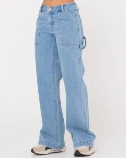 Rusty Billie Low Rise Denim Carpenter Jean | Womens Pants