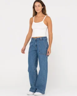 Rusty Billie Low Rise Denim Carpenter Jean | Womens Pants