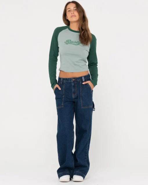 Rusty Billie Low Rise Denim Carpenter Jean | Womens Pants