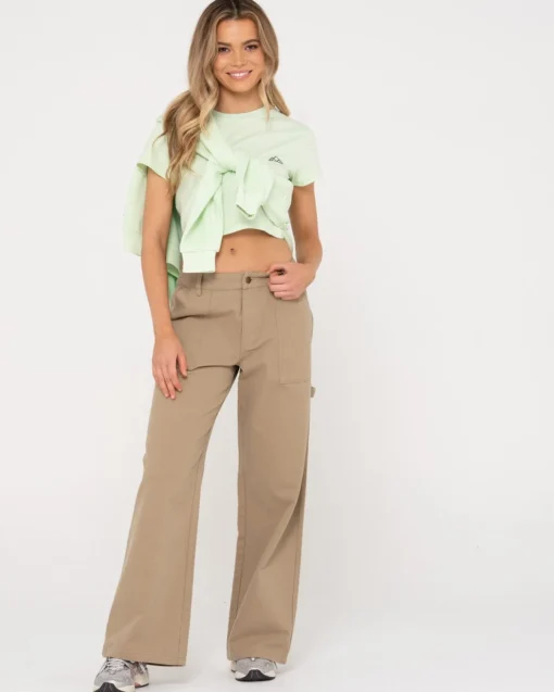Rusty Billie Mid Rise Carpenter Pant | Womens Pants