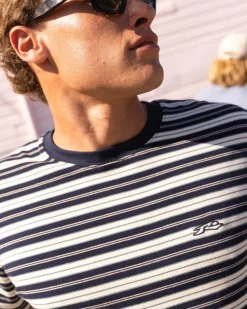 Rusty Biscuits Striped Short Sleeve Tee | Mens Tees