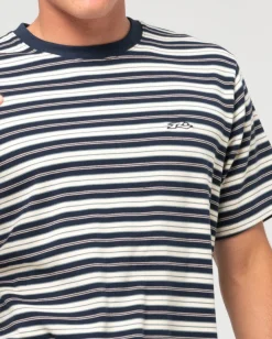 Rusty Biscuits Striped Short Sleeve Tee | Mens Tees