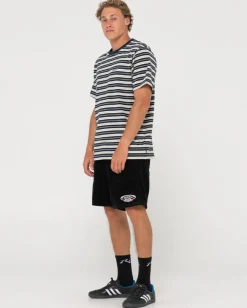 Rusty Biscuits Striped Short Sleeve Tee | Mens Tees