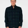 Rusty Black Watch Long Sleeve Flannel Shirt | Mens Shirts