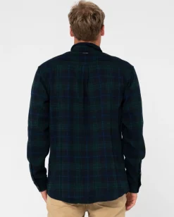 Rusty Black Watch Long Sleeve Flannel Shirt | Mens Shirts