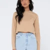 Rusty Blanks Long Sleeve Baby Tee | Womens Basics From 2 For $50*