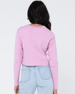 Rusty Blanks Long Sleeve Baby Tee | Womens Basics From 2 For $50*