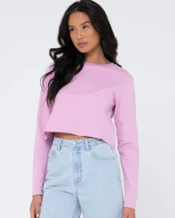 Rusty Blanks Long Sleeve Baby Tee | Womens Basics From 2 For $50*
