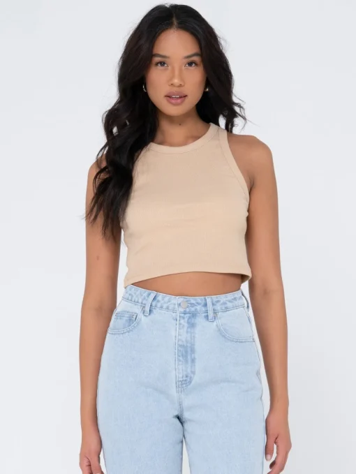 Rusty Blanks Racer Tank Top | Womens Tees & Tanks