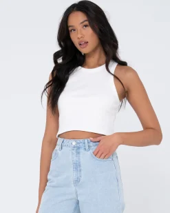 Rusty Blanks Racer Tank Top | Womens Basics From 2 For $50*