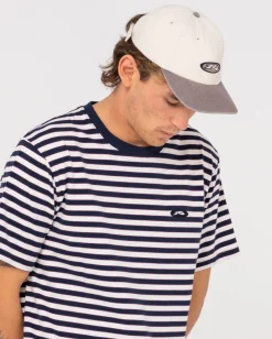 Rusty Blazewater Short Sleeve Striped Tee | Mens Tees