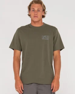 Rusty Boxed Out Short Sleeve Graphic Tee | Mens Tees