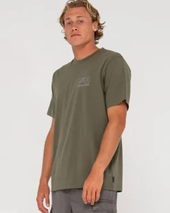 Rusty Boxed Out Short Sleeve Graphic Tee | Mens Tees