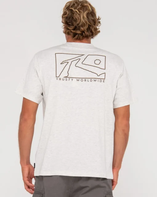 Rusty Boxed Out Short Sleeve Graphic Tee | Mens Tees
