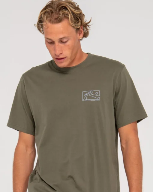 Rusty Boxed Out Short Sleeve Graphic Tee | Mens Tees