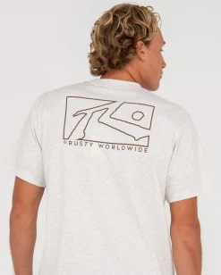 Rusty Boxed Out Short Sleeve Graphic Tee | Mens Tees