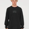 Rusty Boxed Out Waffle Long Sleeve Tee | Mens Tees