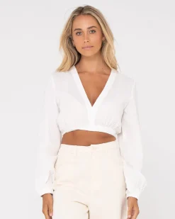 Rusty Brighton Long Sleeve Top | Womens Fashion Tops