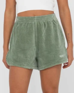 Rusty Bronte High Waisted Cord Short | Womens Shorts