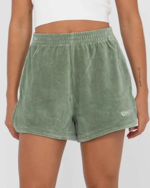 Rusty Bronte High Waisted Cord Short | Womens Shorts