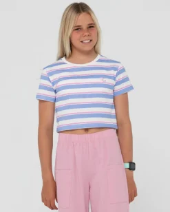 Rusty Camila Stripe Cropped Teee Girls | Kids Tops