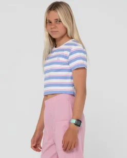 Rusty Camila Stripe Cropped Teee Girls | Kids Tops