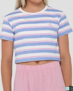 Rusty Camila Stripe Cropped Teee Girls | Kids Tops
