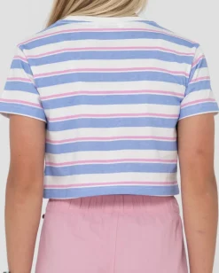 Rusty Camila Stripe Cropped Teee Girls | Kids Tops
