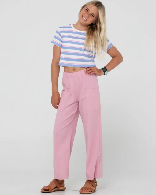 Rusty Camila Stripe Cropped Teee Girls | Kids Tops