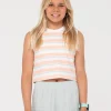 Rusty Camila Stripe Muscle Tank Girls | Kids Tops