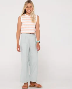 Rusty Camila Stripe Muscle Tank Girls | Kids Tops