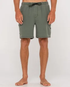 Rusty Camper Elastic Hybrid Walkshort | Mens Shorts