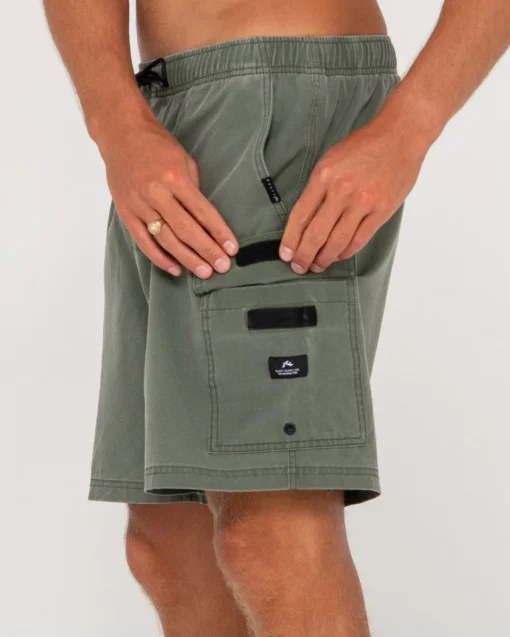 Rusty Camper Elastic Hybrid Walkshort | Mens Shorts