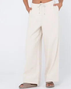 Rusty Carolina High Waisted Relaxed Fit Linen Pant | Womens Pants